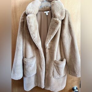Nine West Tan Teddy Jacket